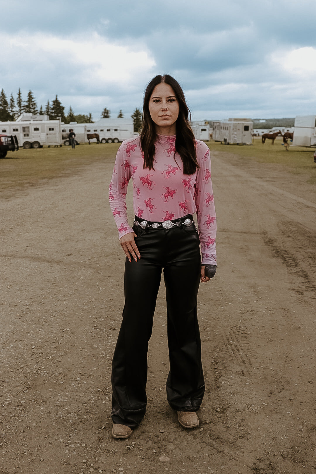 Pink Mesh BUCKN BRONC