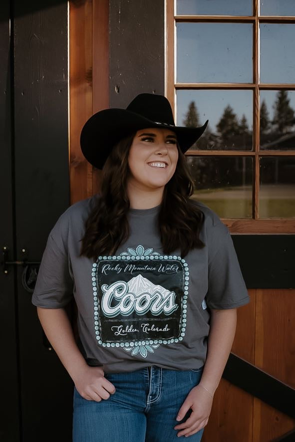 Coors Charcoal Graphic T