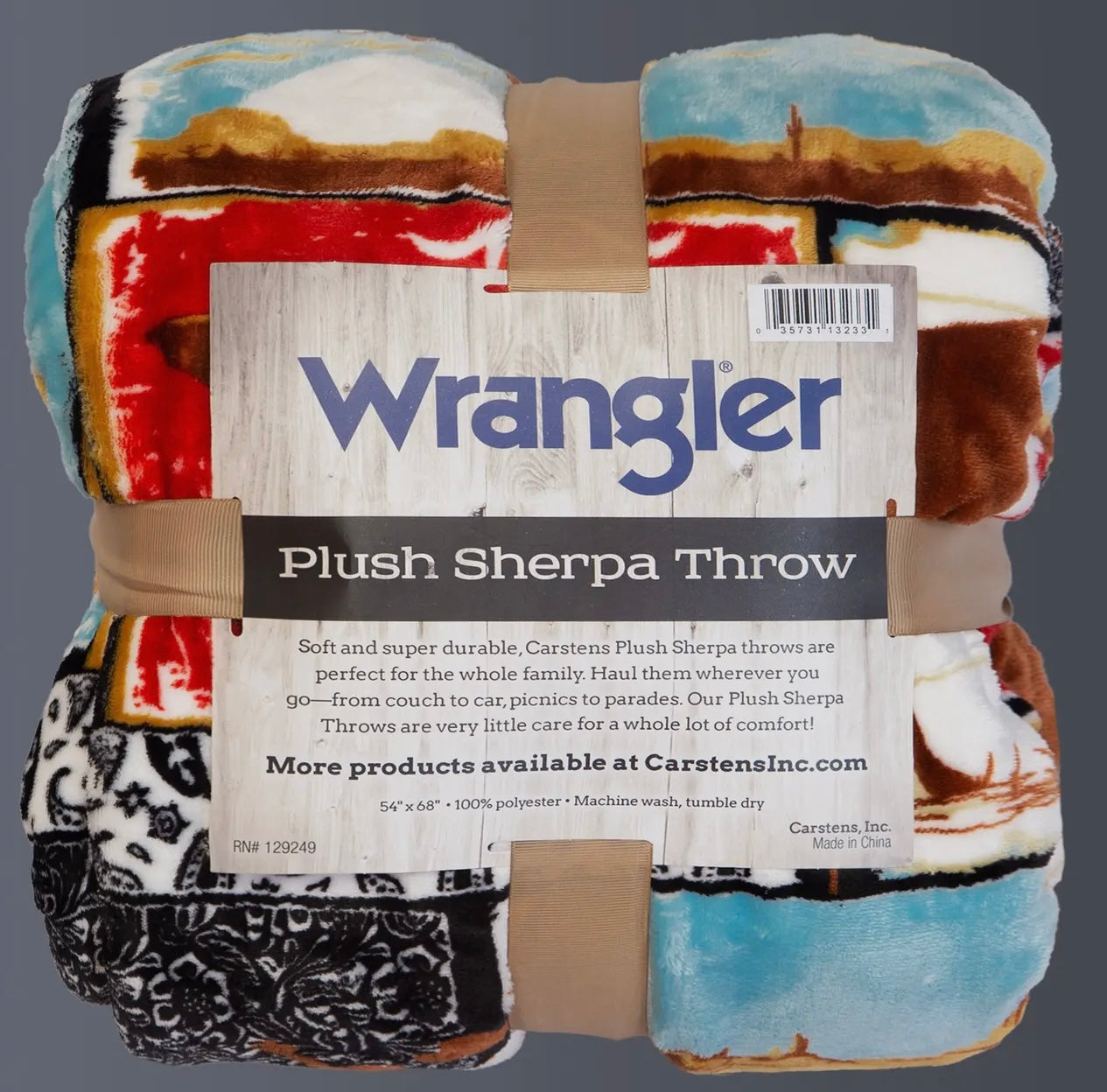 Western sherpa throw blanket *Wrangler*