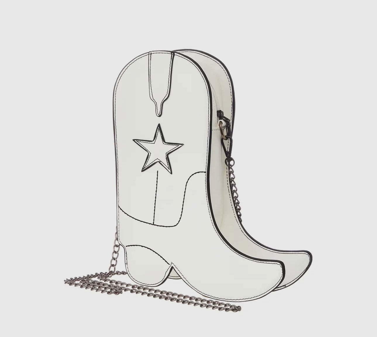 Boot purse white