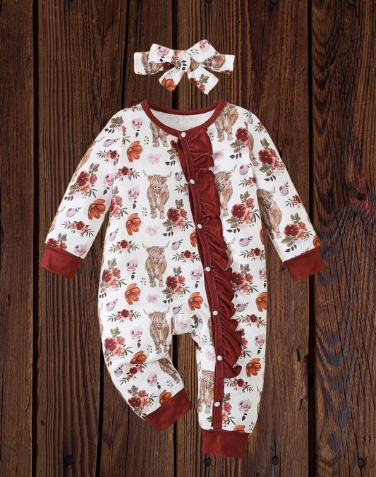 Floral Highlands Onesie