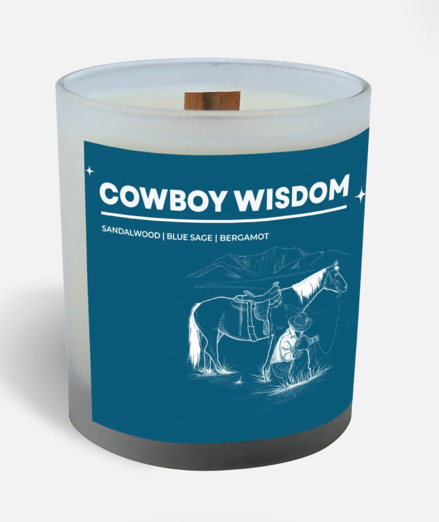 CANDLE COWBOY WISDOM