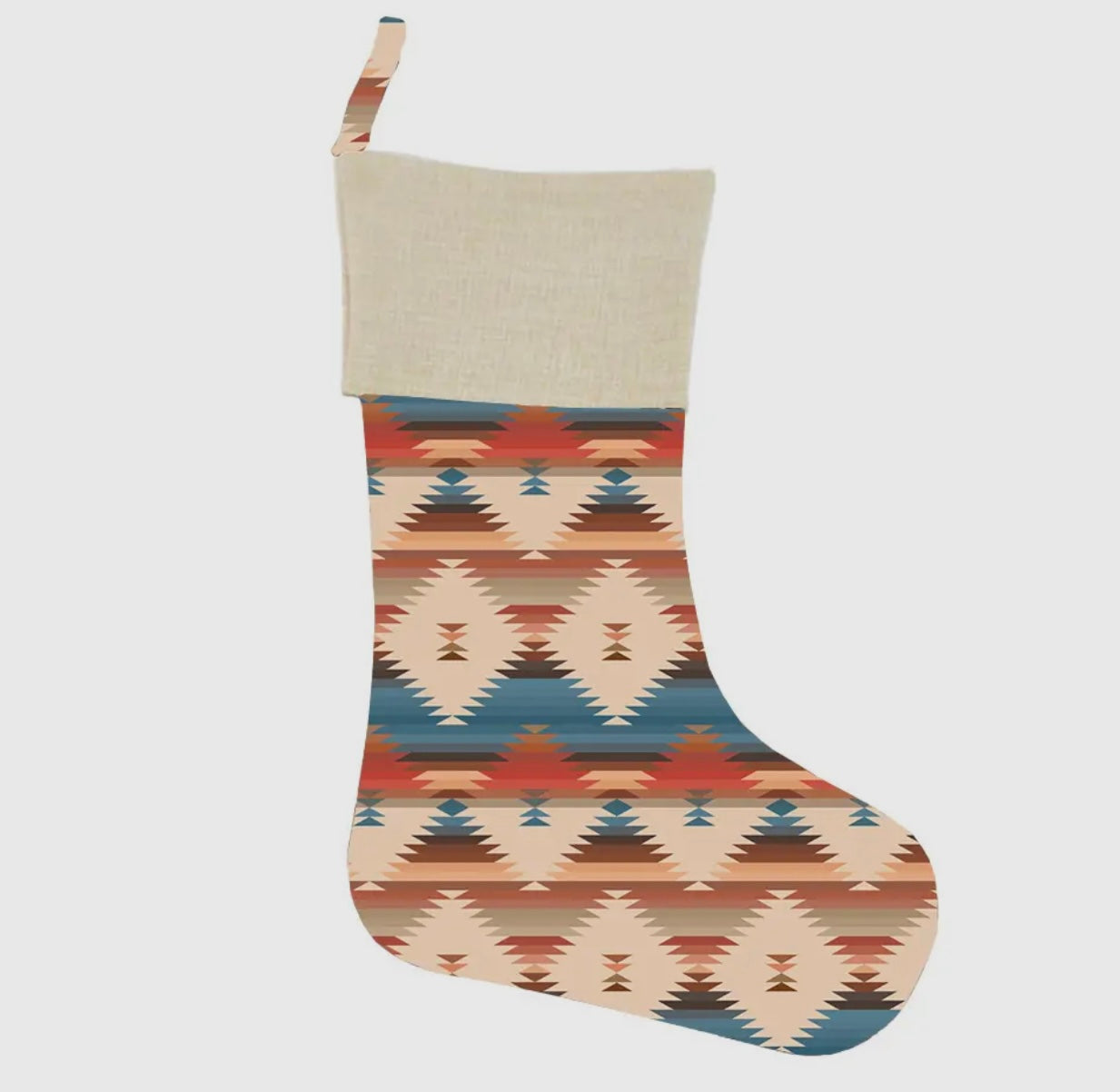 Pendleton print stocking