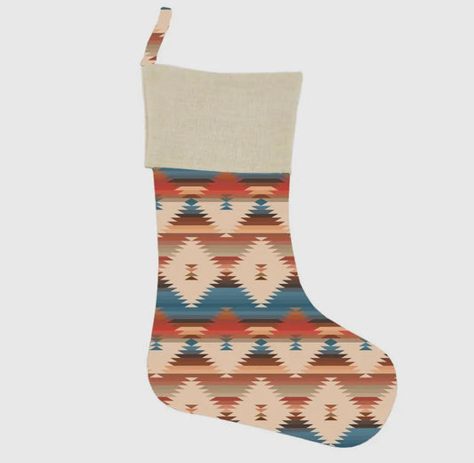 Pendleton print stocking