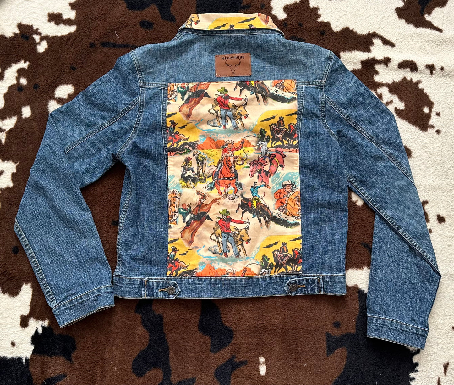 Women’s denim zip up jacket