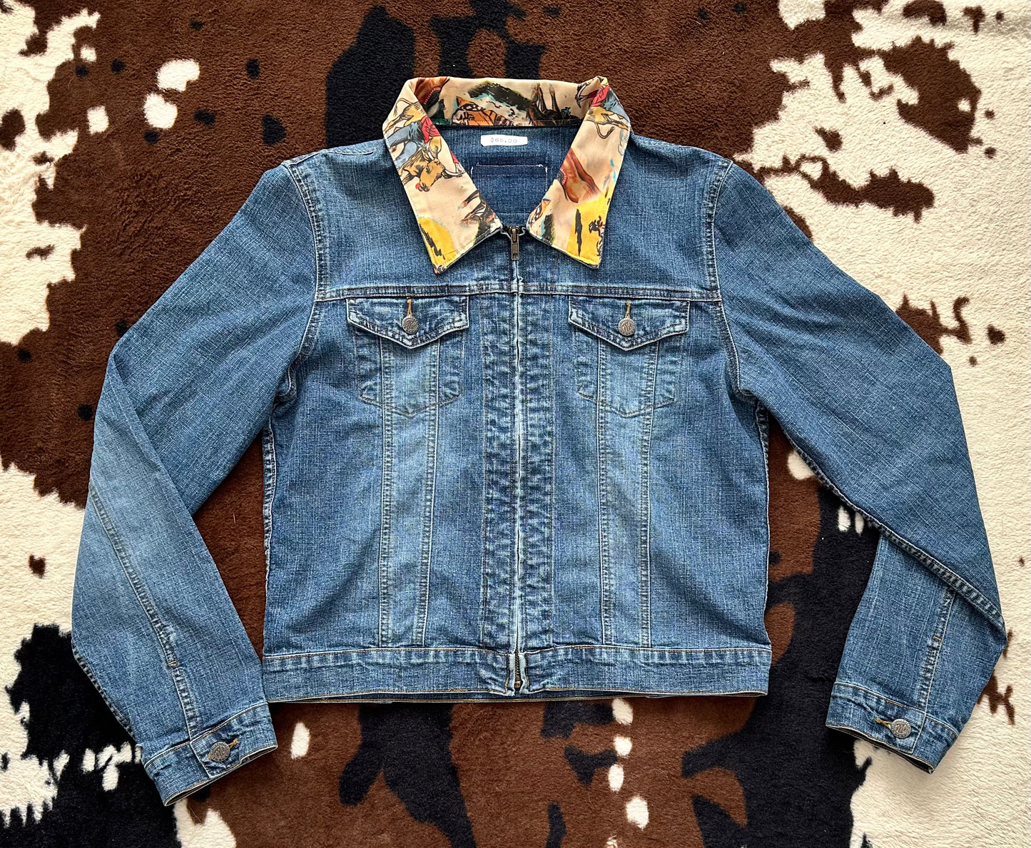 Women’s denim zip up jacket