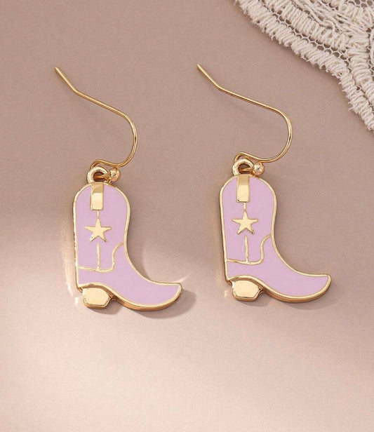 Pink Boot EARINGS