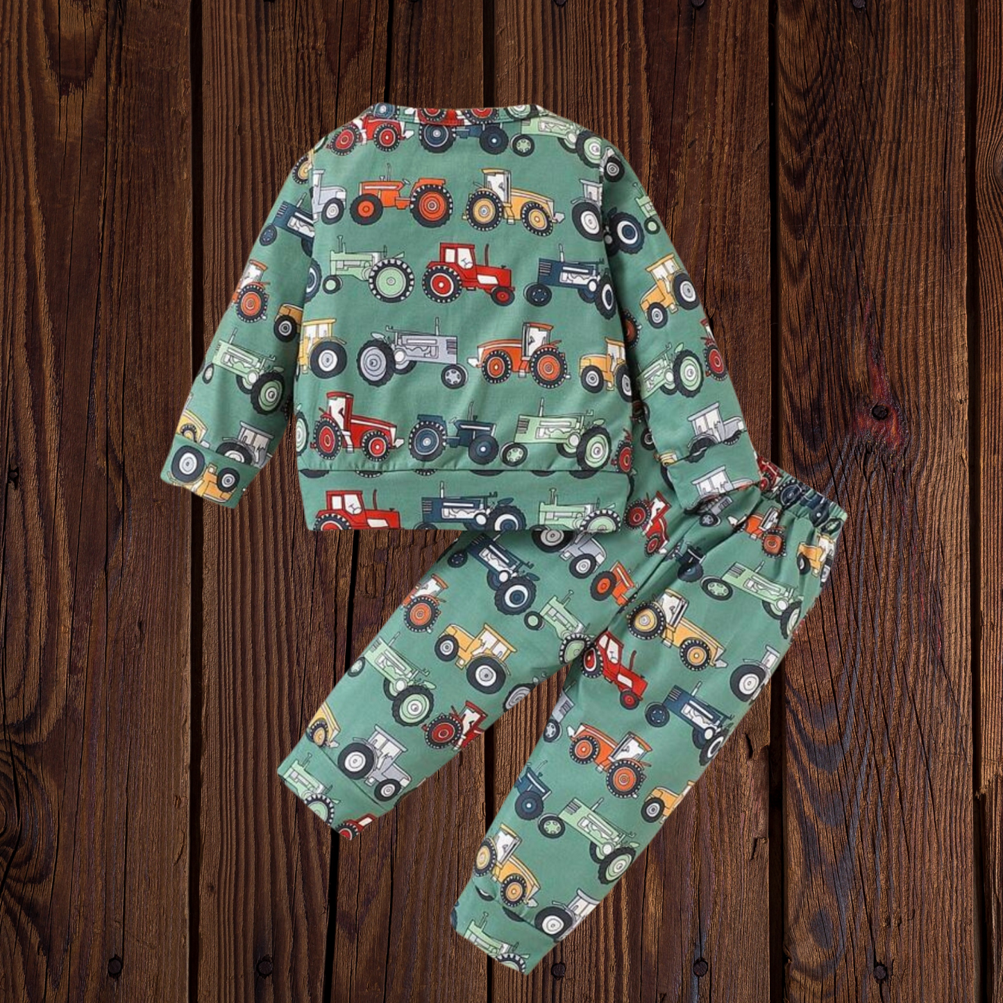 Tractor Jammies kids (GREEN)